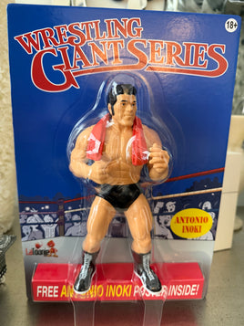 In Stock Wrestling Giant Series Inoki with Red Towel, black trunks.