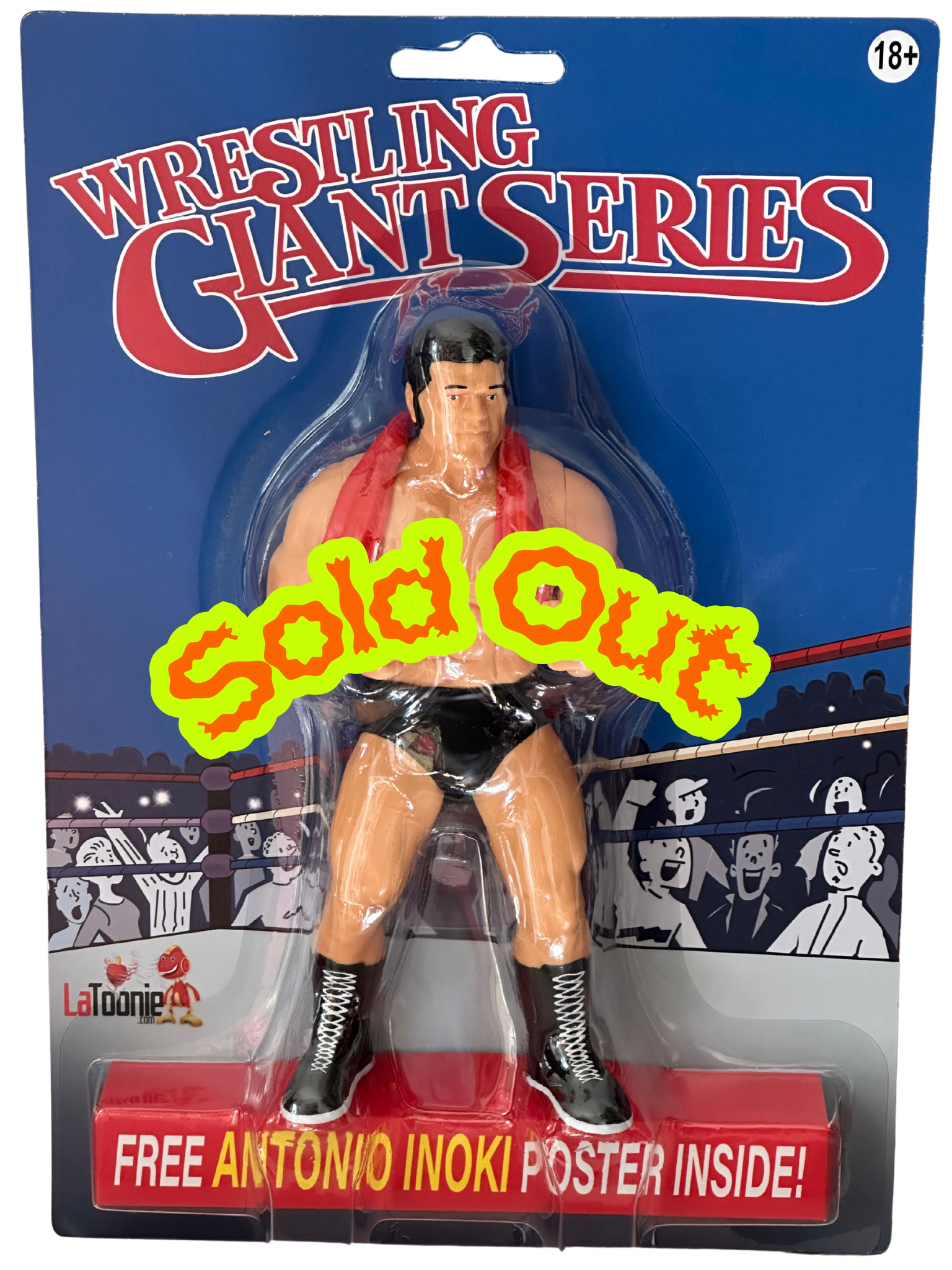 Preorder Wrestling Giant Series Inoki with Red Towel, black trunks