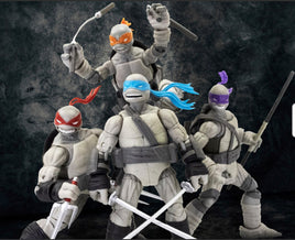 Preorder Teenage Mutant Ninja Turtles BST AXN (IDW Comic Black & White) SDCC 2023 Exclusive Figure Set